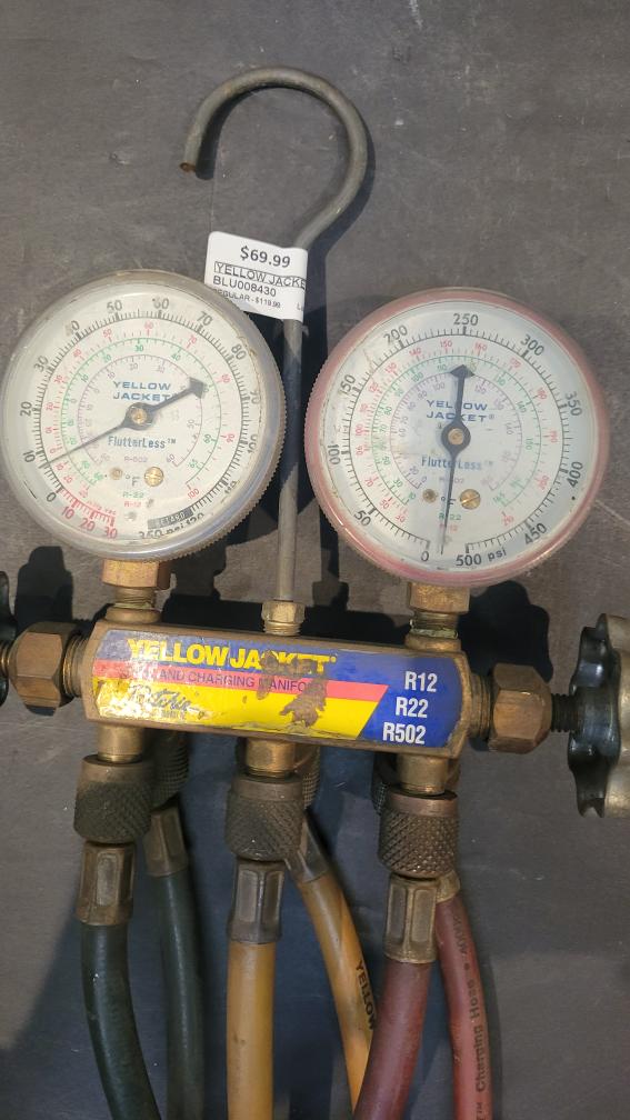 YELLOW JACKET AC GAUGE Very Good HFO