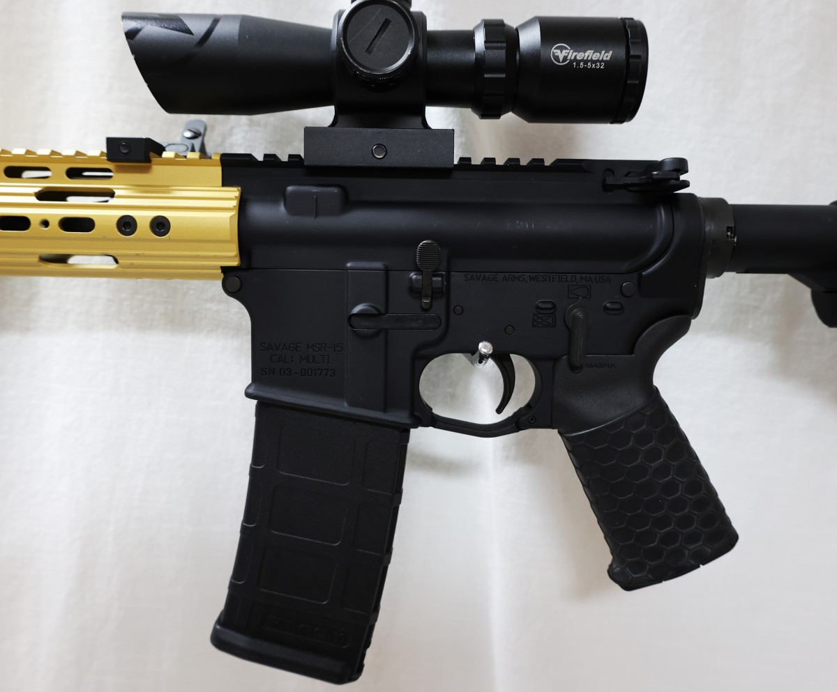 Savage MSR15 SemiAuto Rifle Firefield Red Dot, Very Good