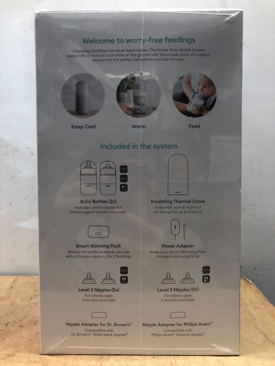EMBER TECHNOLOGY SELF-WARMING BABY BOTTLE SYSTEM Brand New | Buya