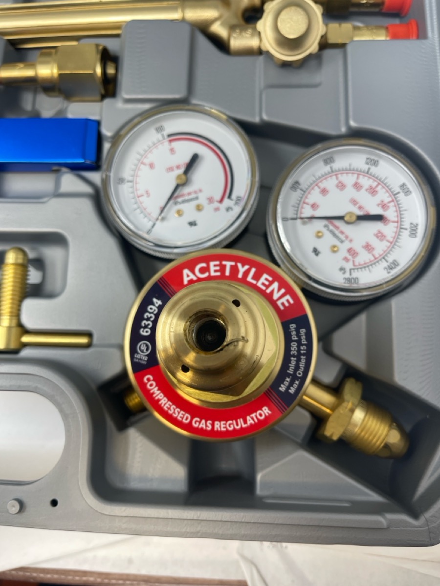OLSEN OXY/ACETYLENE WELDING KIT *MISSING STRIKER* (LENKB) Like New