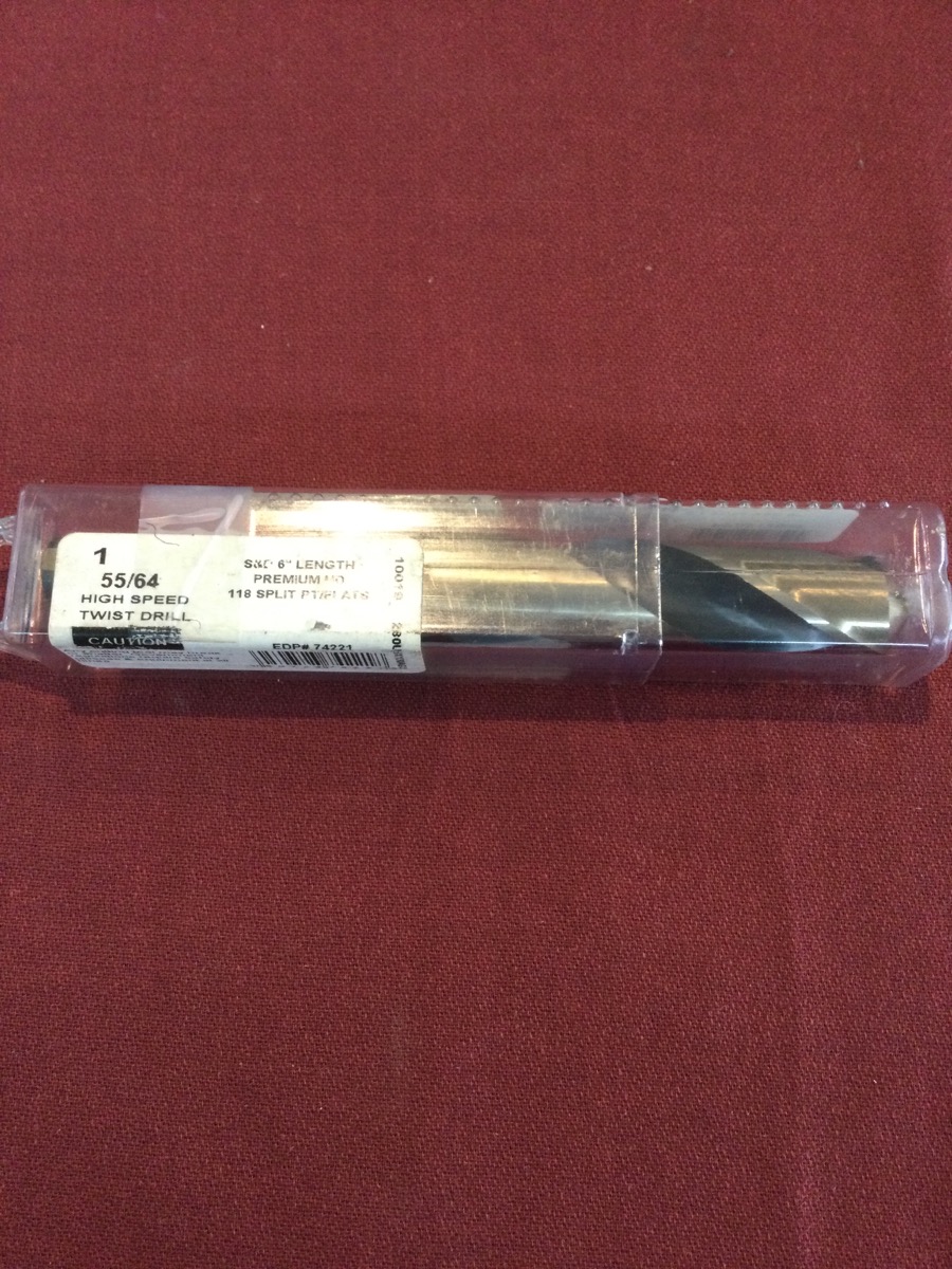 Norseman Drill Bit. S&D 6" Length Premium Hd. 55/64 photo 2