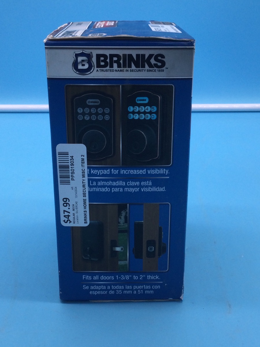 Brinks Electronic Deadbolt Home Security System Model 2685-150 photo 4