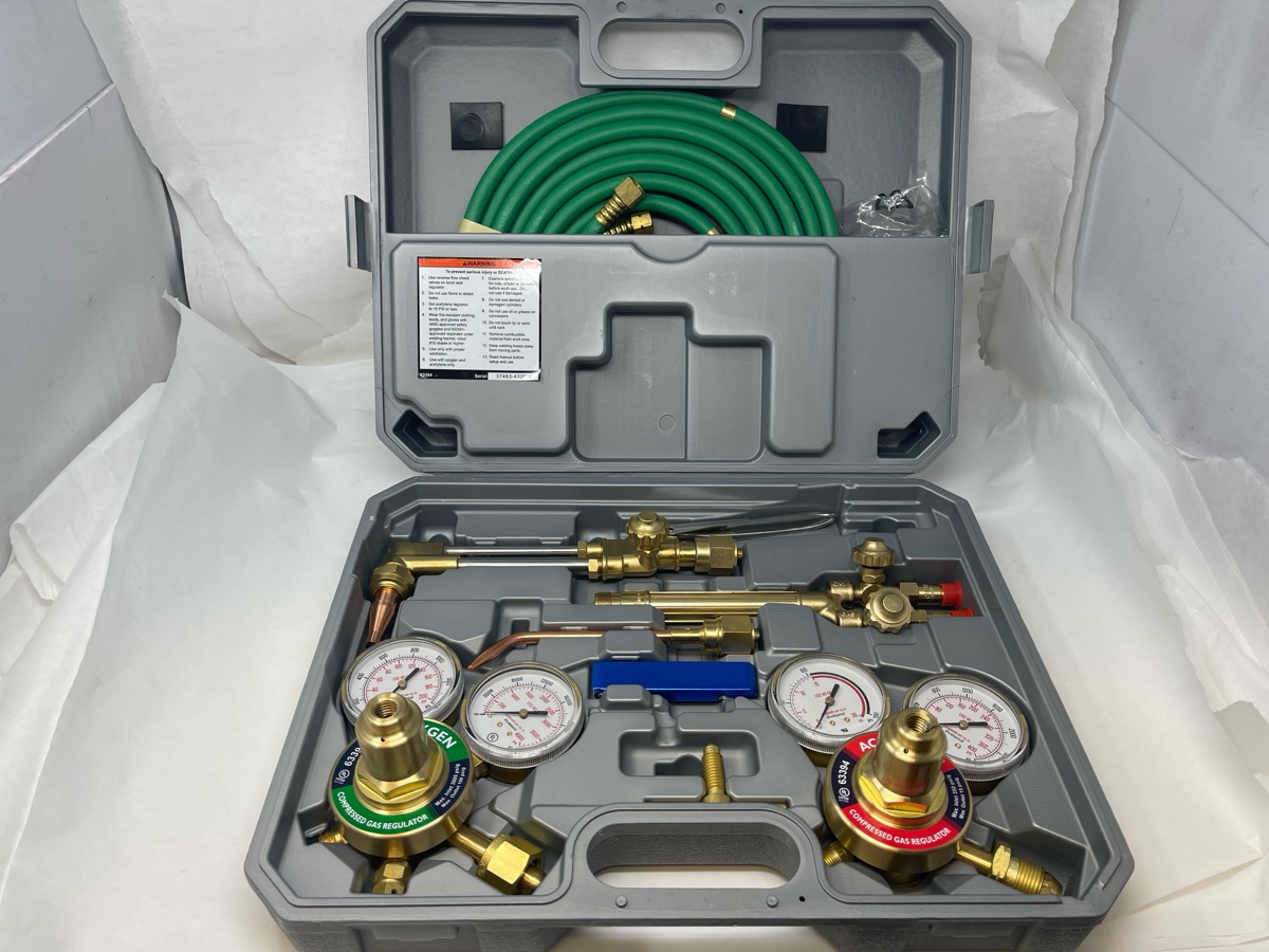 OLSEN OXY/ACETYLENE WELDING KIT *MISSING STRIKER* (LENKB) Like New