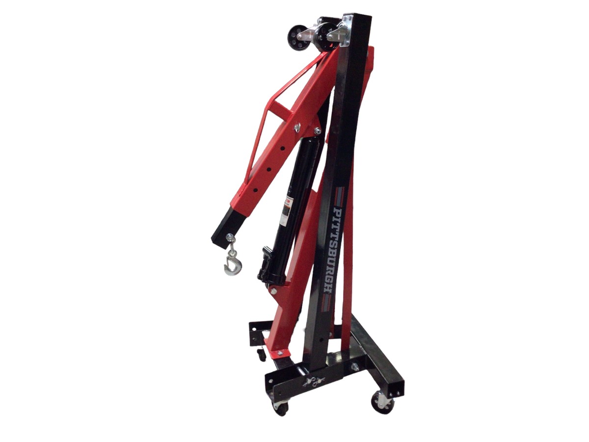 PITTSBURGH HAND TOOLS, JACKS, & MORE 1 TON FOLDING SHOP CRANE Very Good