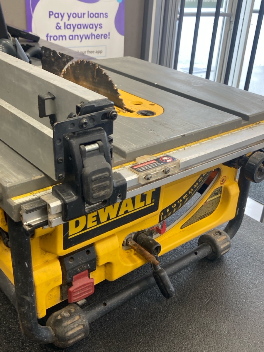 DEWALT DWE7480 TABLE SAW Very Good Buya