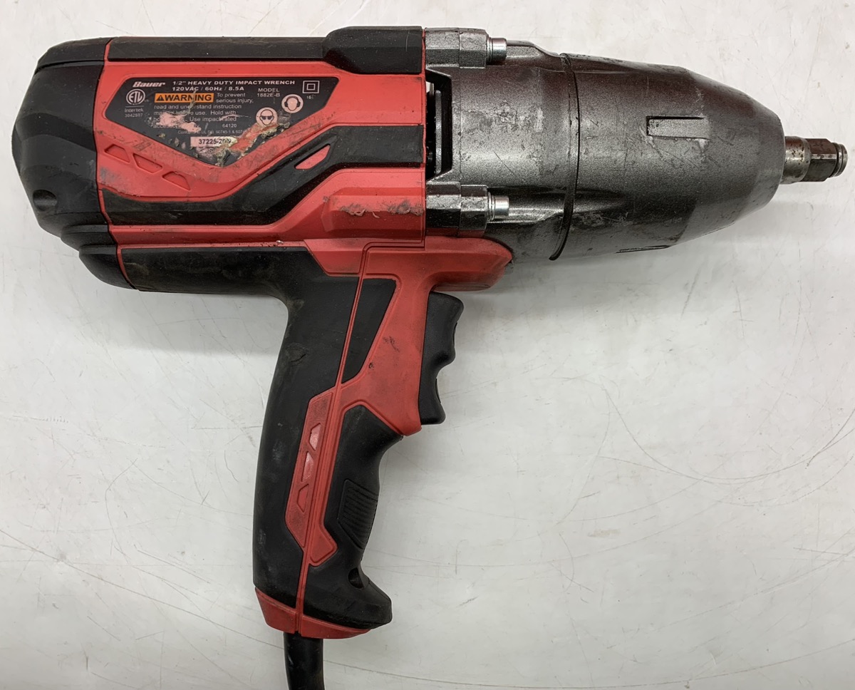 Bauer Tools 1882EB 1/2" CordedElectric Impact Wrench w/Rocker Switch