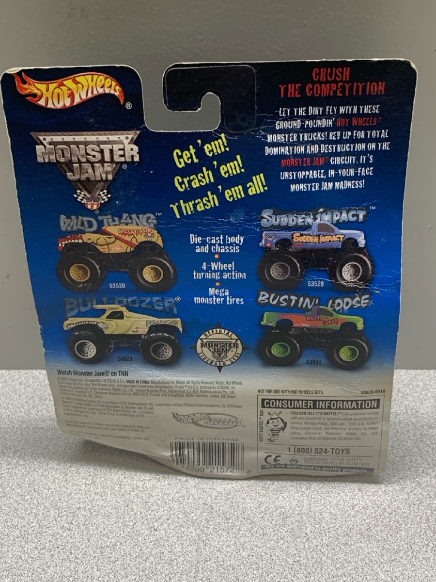 Mattel Hot Wheels 53528 Monster Jam Sudden Impact Brand New | Capitol ...