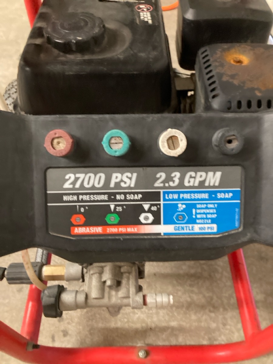 HOMELITE 2700 PSI 2.3 GPM PRESSURE WASHER Very Good | Pawn 1 | Spokane | WA