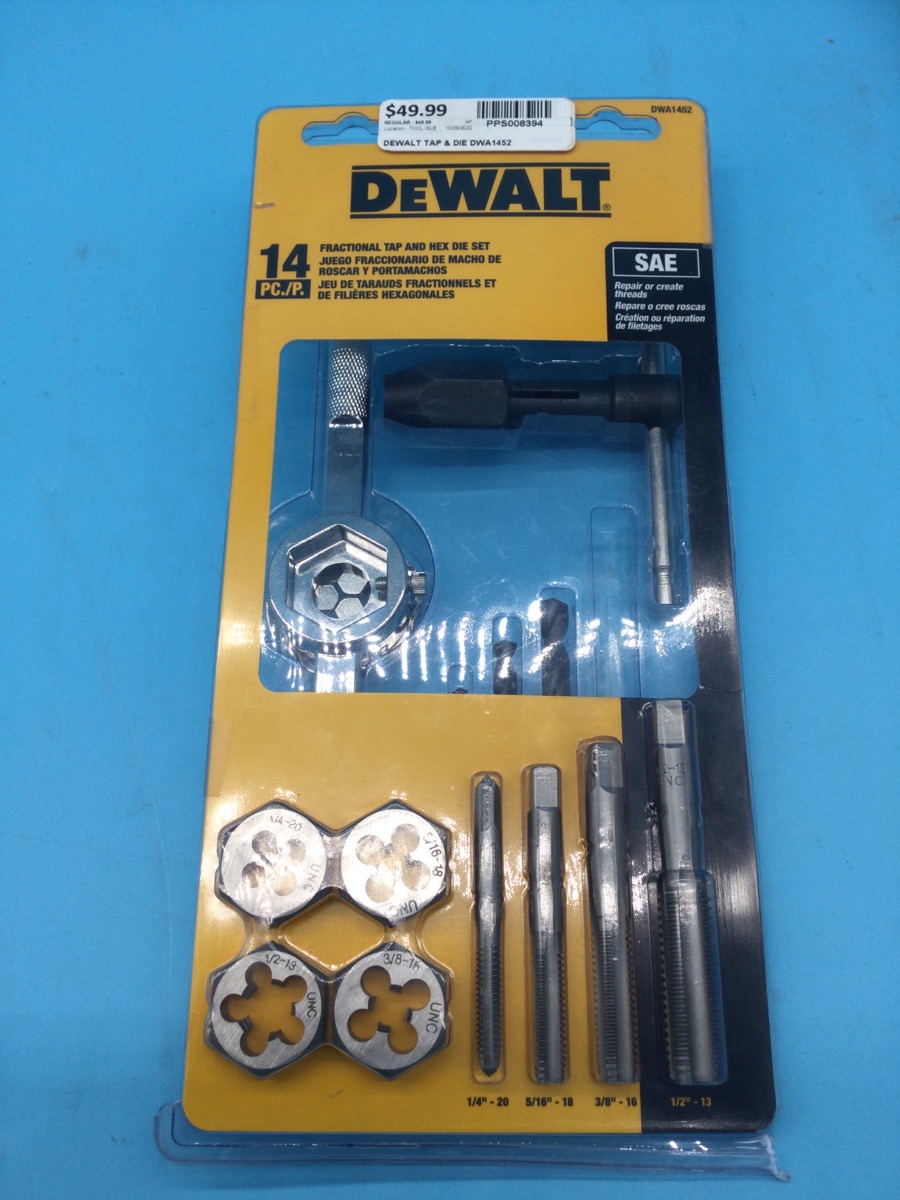 DeWalt Model DWA1452 Tap and Die