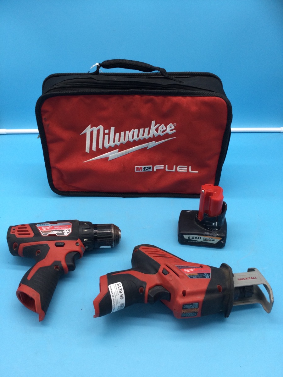 Milwaukee Power Tool Set 12V Model 2420-20
