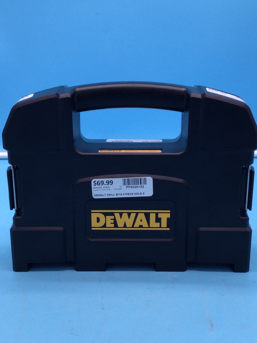DeWalt 9 Piece Hole Saw Kit Model DAH39CTSET photo 2