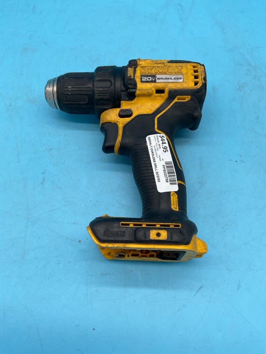 DeWalt 20V Cordless Drill DCD793