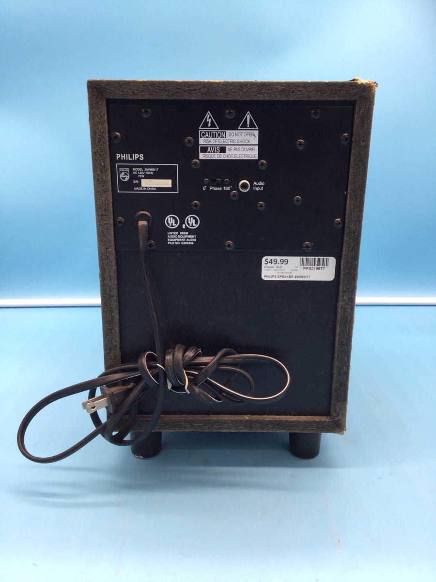Speaker Philips Model SW965/17 photo 2