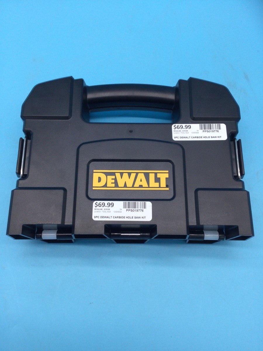 DeWalt 9 Piece Hole Saw Kit Model DAH39CTSET