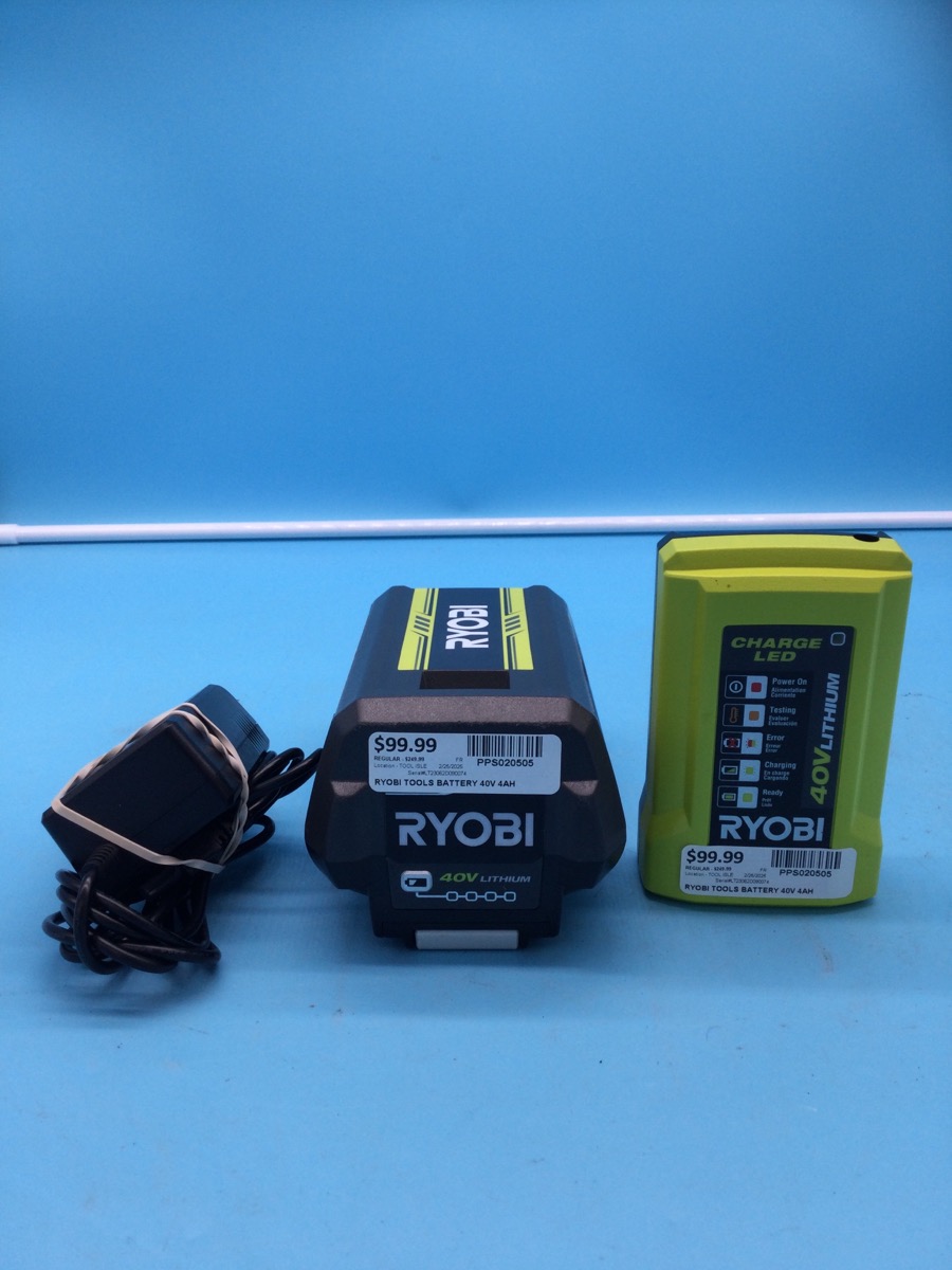 Ryobi Battery 40V 4AH with Charger