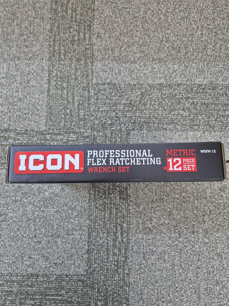Icon Professional Ratcheting Logo ICON WRFM-12 Professional Flex-Head Metric Ratcheting Wrench WRFM-12 ...