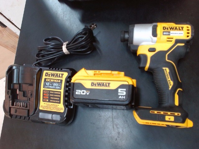DeWalt DCF840 Driver Impact Wrench with 20V 5.0Ah Battery, Charger & Bag