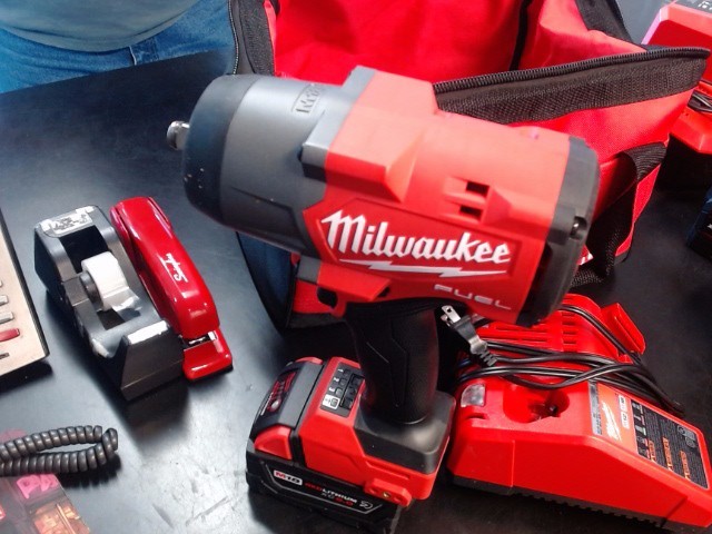 Milwaukee M18 Fuel Impact Wrench with Battery, Charger & Bag
