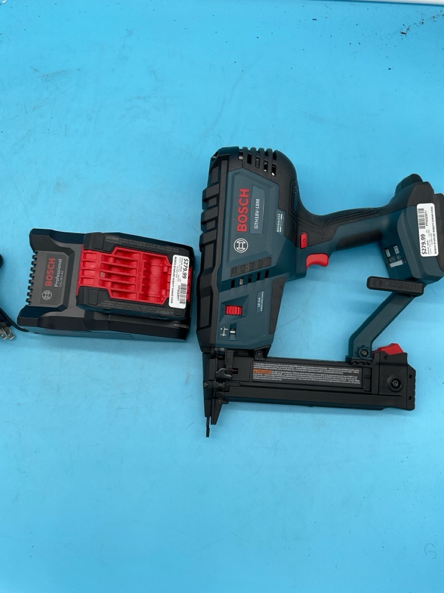 Bosch Stapler Model GTH18V-18M with Battery Charger photo 3