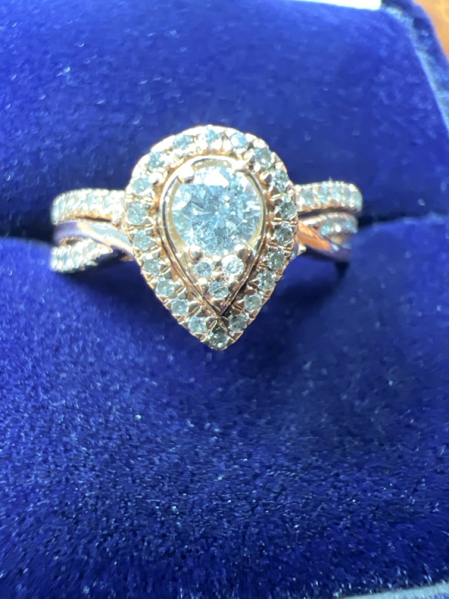 Lady's Diamond Wedding Set 51 Diamonds .70 Carat T.W. 10K Rose Go
