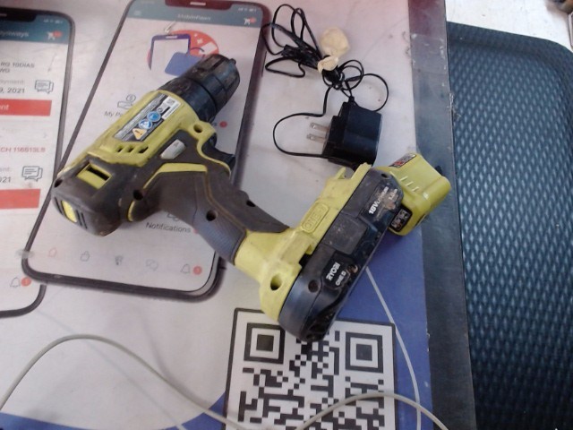 Ryob 18V P209D Cordless Drill with Bat& Charger