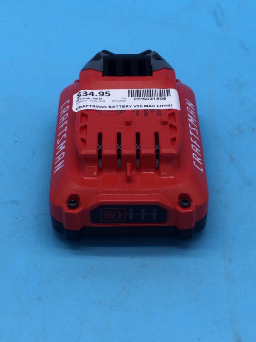 Craftsman V20 Max 2.0Ah Lithium Ion Battery photo 3