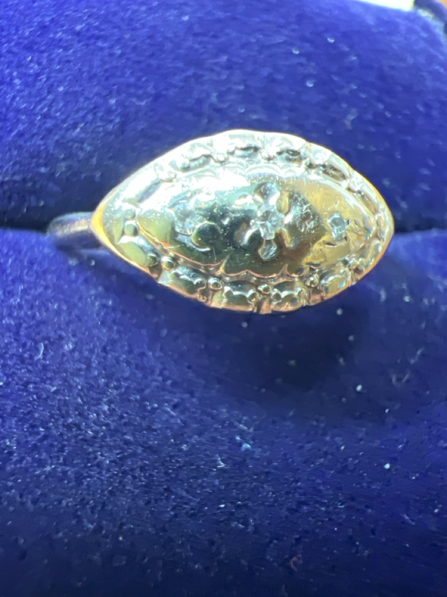 Lady's Diamond Fashion Ring 3 Diamonds .015 Carat T.W. 14K White