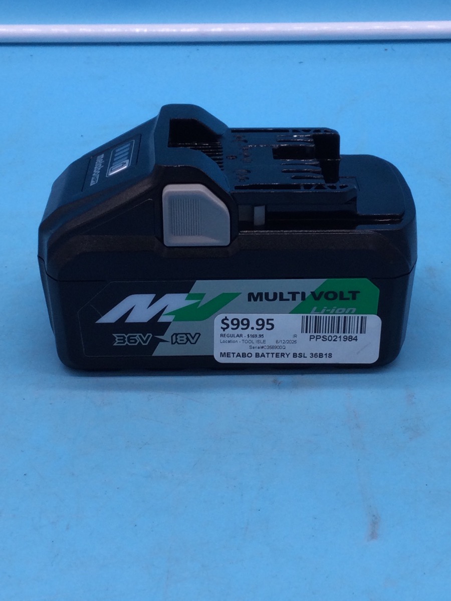 Metabo 36/ 18V Battery Model Bsl 36B18