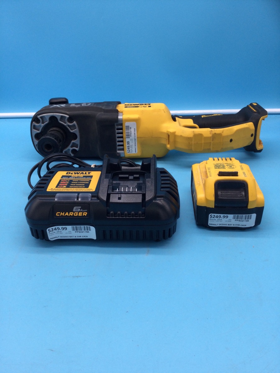 DeWalt Stud and Joist Drill Model DCD443 with Bat & Chr photo 3