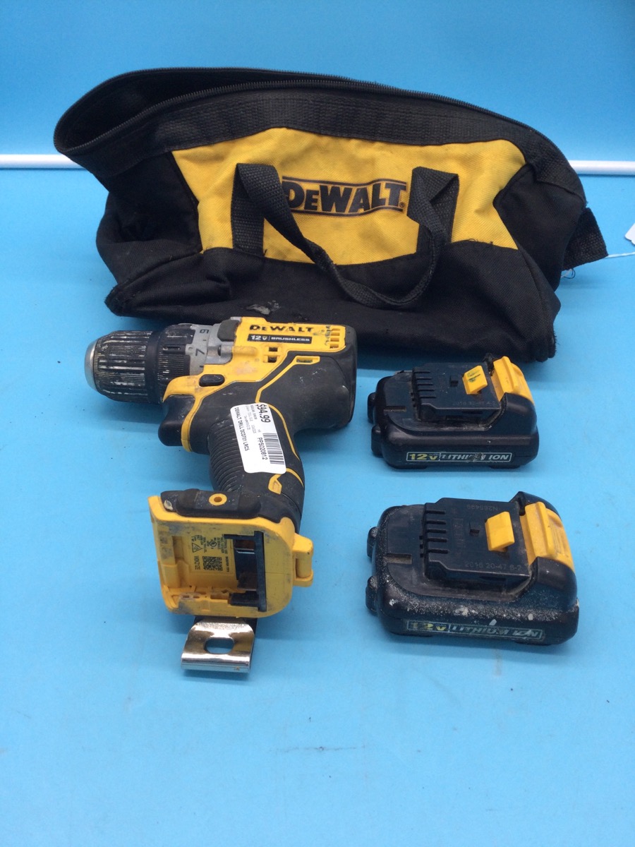 DeWalt Drill with 2 Batteries Model DCD701