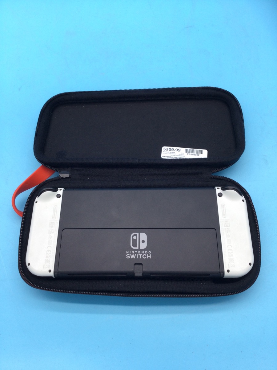 Nintendo Switch Handheld Oled with Charger & Case Used photo 3