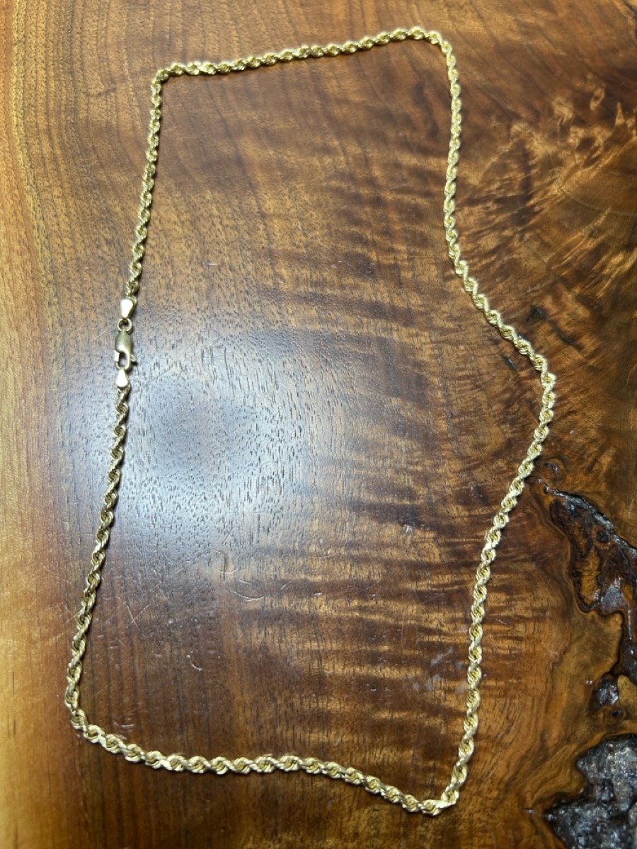 22" Gold Chain 10K Yellow Gold 10dwt