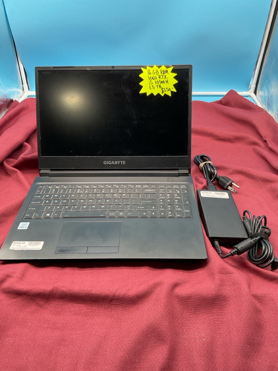 Laptop Gigabyte 3060RTX, I5-10500H, 1.5TB