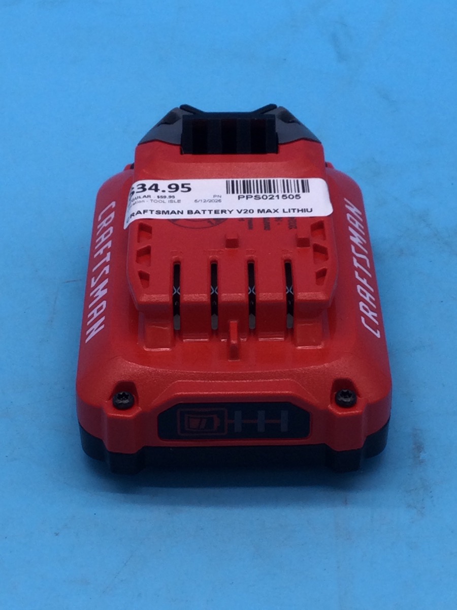 Craftsman V20 Max 2.0Ah Lithium Ion Battery photo 3