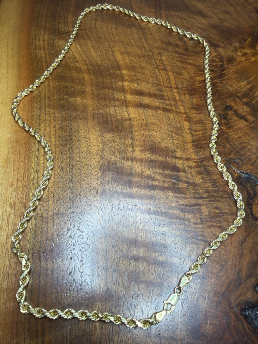 24" Gold Chain 10K Yellow Gold 17.77dwt