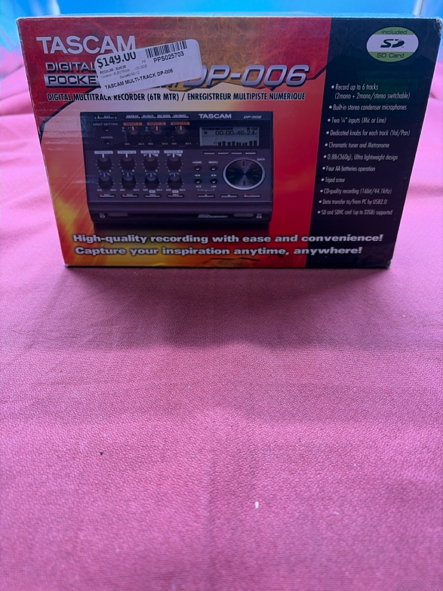 Digital Recorder Tascam Model DP-006