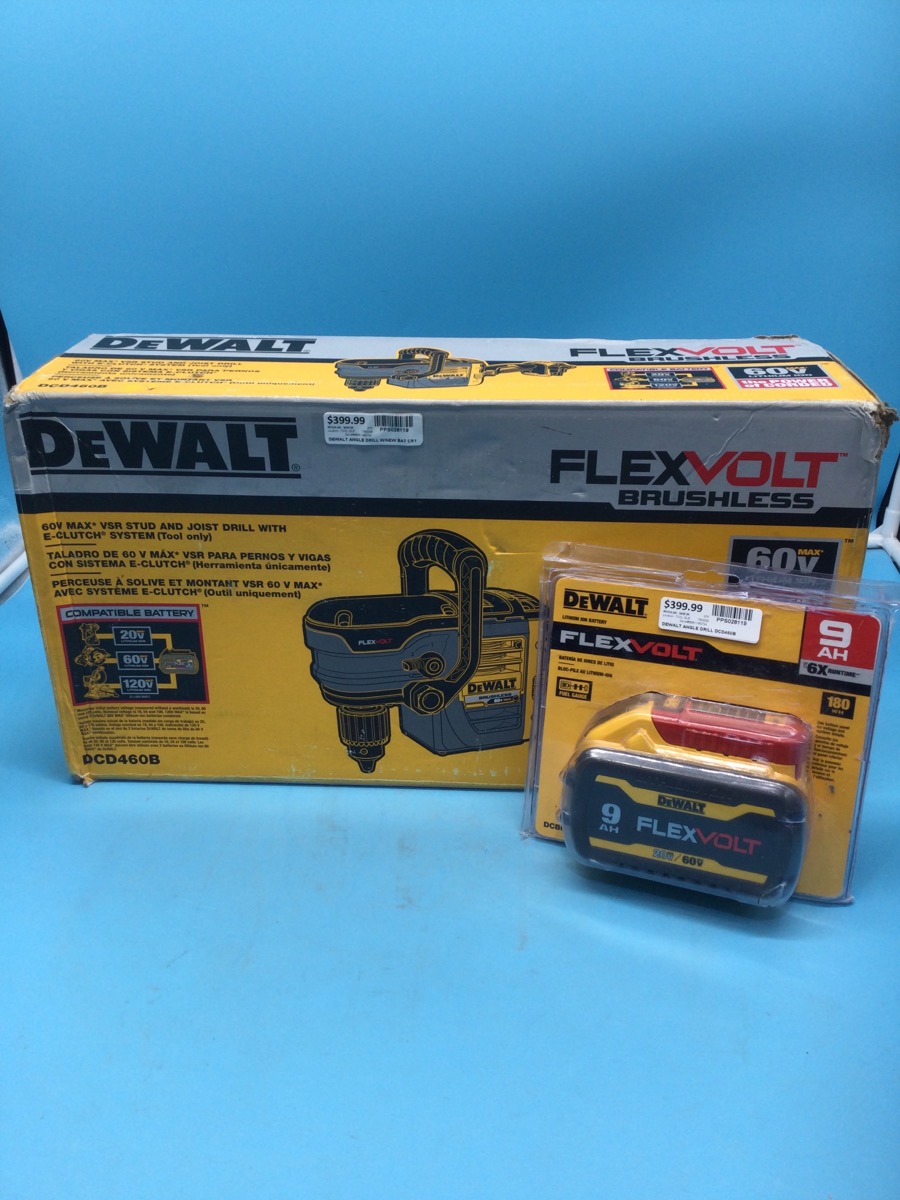 Stud and Joist Drill DeWalt Model DCD460B with Battery