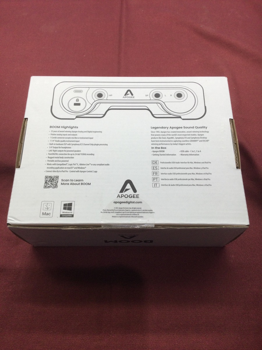 Audio Interface Apogee Boom photo 2