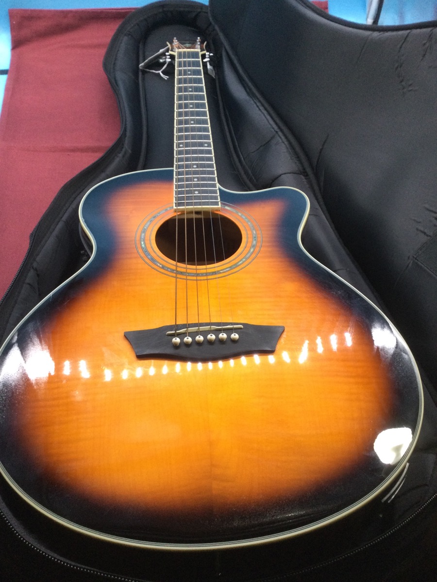 Washburn EA15 Electric-Acoustic Guitar with Gig Bag