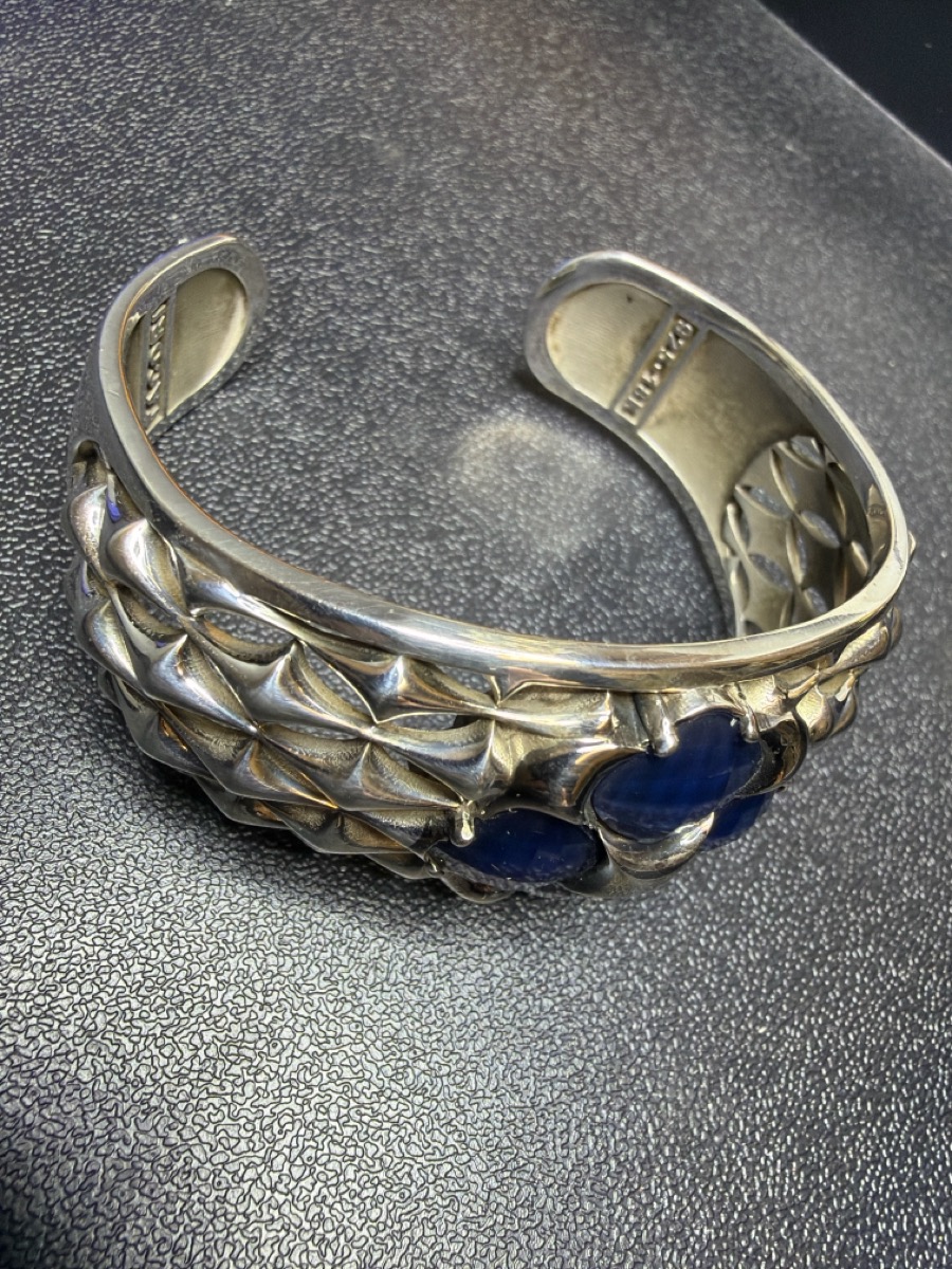 Tacori Blue Stone Silver-Stone Bracelet 925 Silver 37.2dwt photo 3
