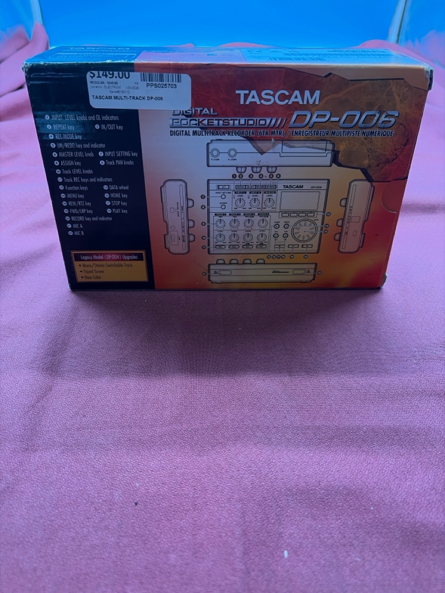 Digital Recorder Tascam Model DP-006 photo 2