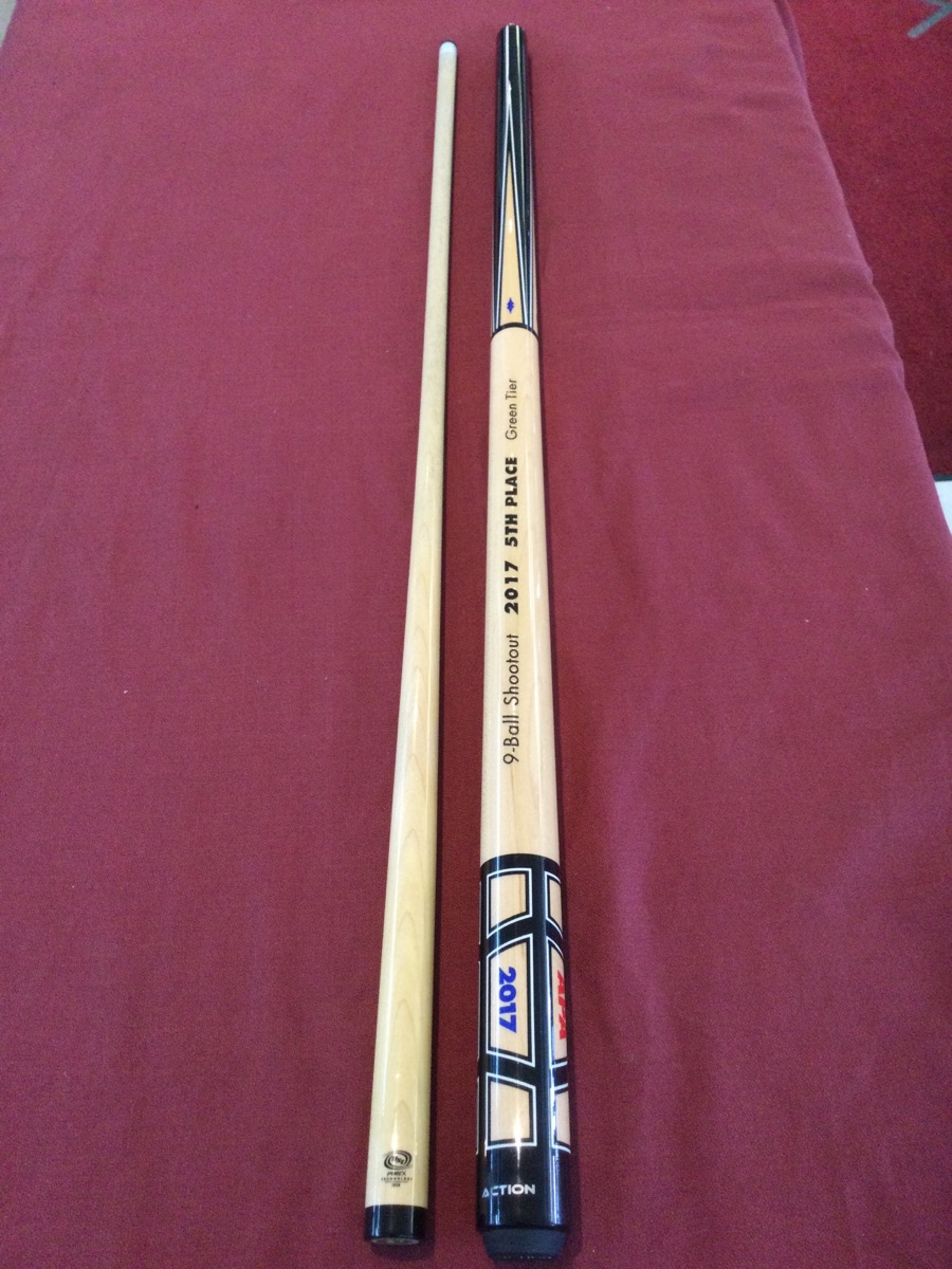 Action Apa Pool Cue with Pure X Shaft Used