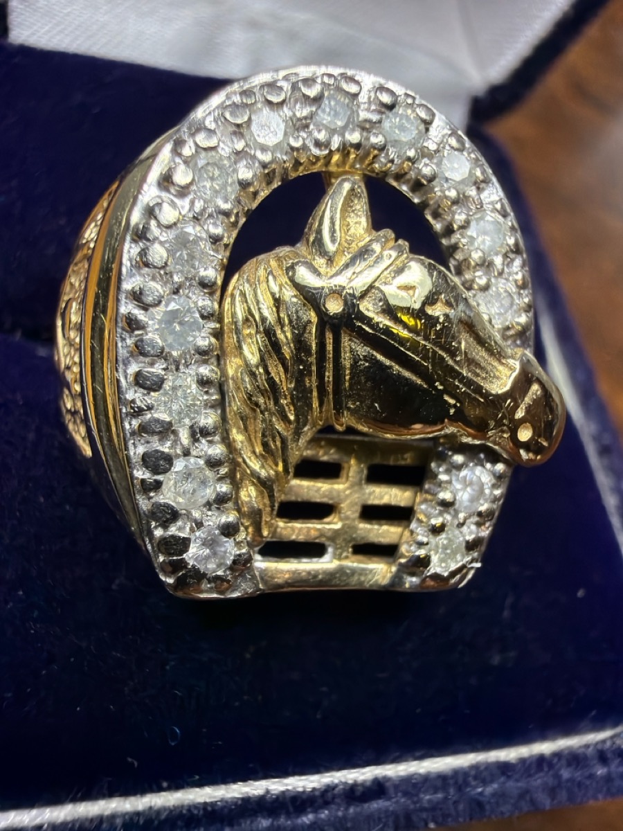 Gent's Diamond Fashion Ring 14 Diamonds .42 Carat T.W. 14K Yellow