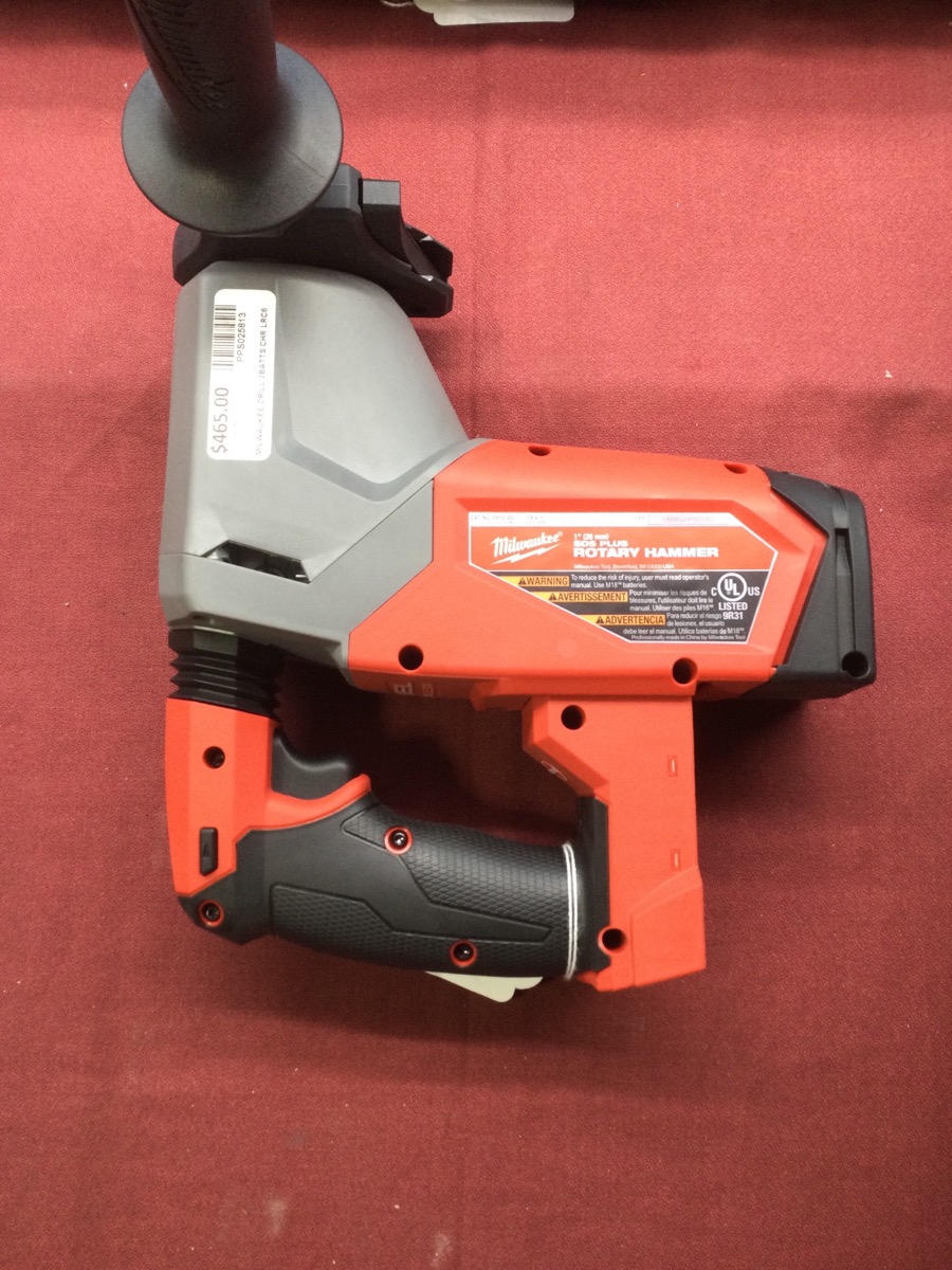 Milwaukee Rotary Hammer Sds Plus with 2 Batteries Charger Case Us photo 3